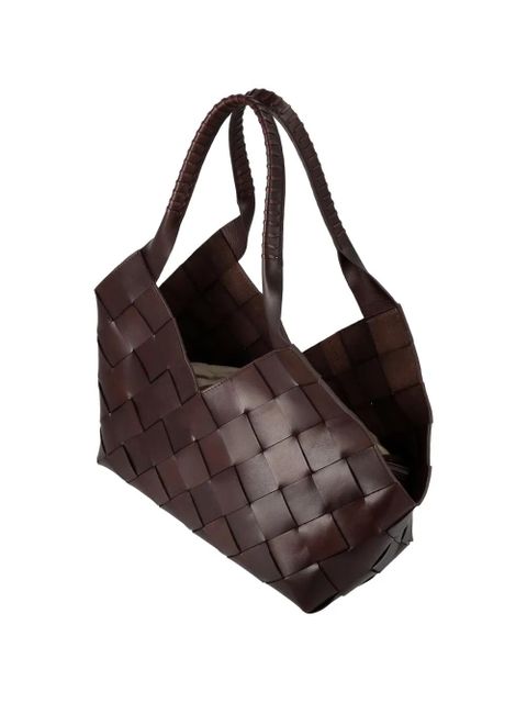 DRAGON DIFFUSION Castello woven tote bag - Brown