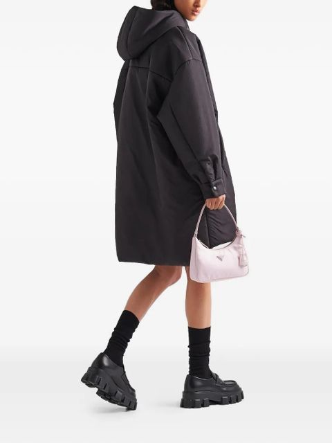 Prada Re-Nylon triangle-logo raincoat - Black