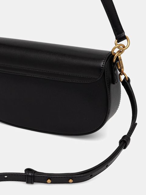 Tommy Hilfiger torebka skórzana kolor czarny AW0AW18204 - zdjęcie produktu nr 2