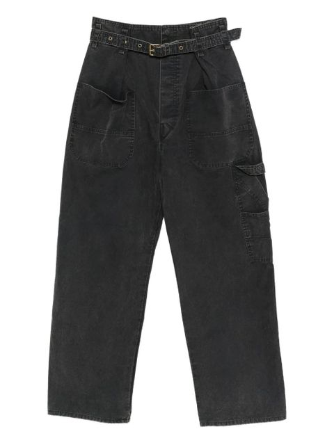MARANT ÉTOILE belted pocket trousers - Black - zdjęcie produktu nr 1