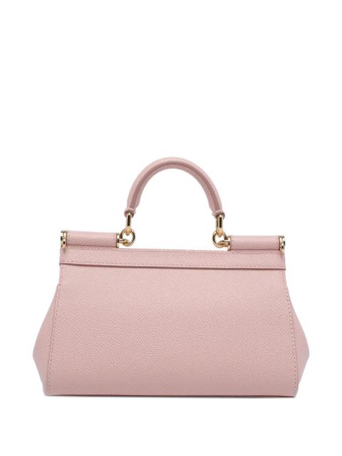 Dolce & Gabbana small Sicily logo-plaque tote bag - Pink - zdjęcie produktu nr 2