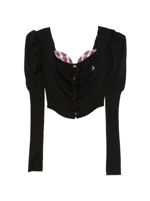 Vivienne Westwood button bea corset top - Black