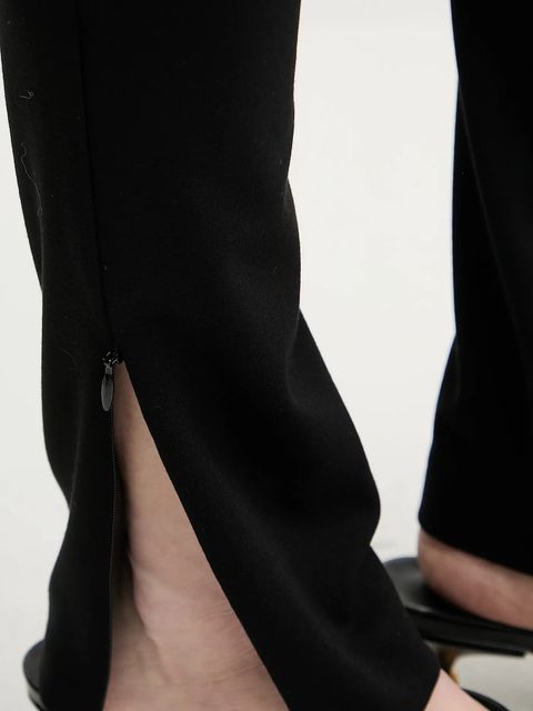 Pinko spodnie damskie kolor czarny dopasowane high waist 105457 A15M