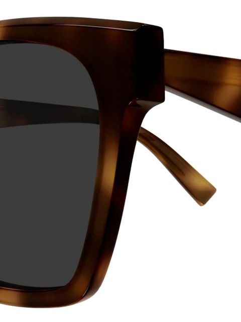 Saint Laurent Eyewear square-frame tortoiseshell sunglasses - Brown