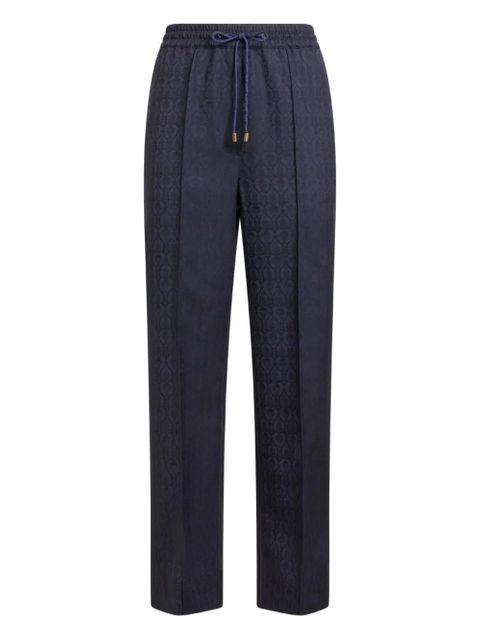ETRO drawstring jacquard trousers - Blue - zdjęcie produktu nr 1