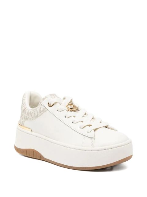 Michael Kors Dottie leather and signature logo trainers - Neutrals - zdjęcie produktu nr 2