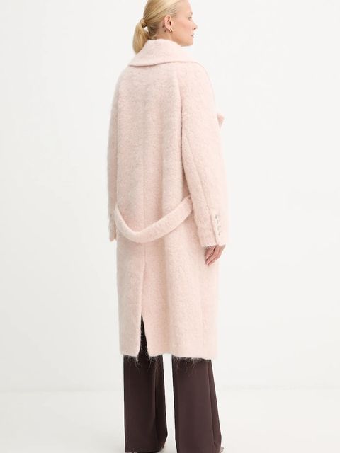 BOSS płaszcz z dodatkiem wełny kolor różowy 50548330 - zdjęcie produktu nr 2