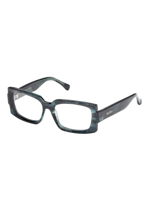 Max Mara Eyewear rectangle-frame glasses - Green - zdjęcie produktu nr 2