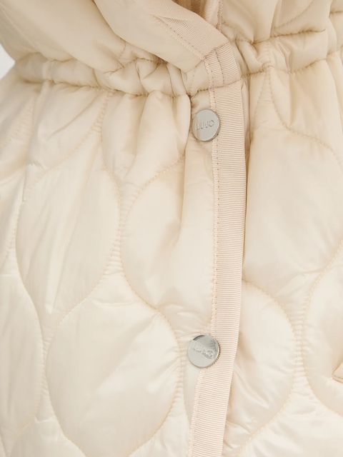 Liu Jo bezrękawnik kolor beżowy przejściowy MF5162 T091A - zdjęcie produktu nr 2