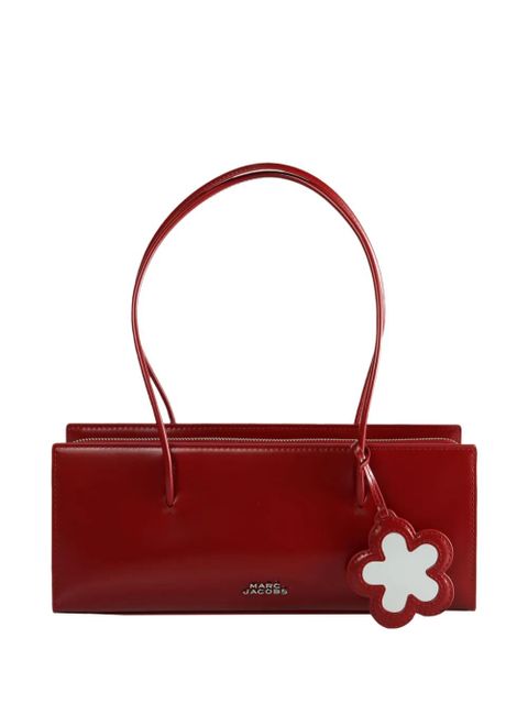 Marc Jacobs flower-embellished leather tote bag - Red - zdjęcie produktu nr 1