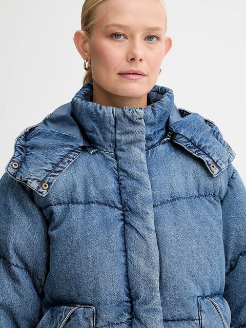 Levi's kurtka puchowa kolor niebieski zimowa 003MD