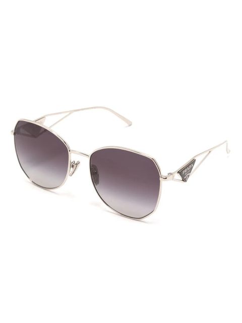 Prada Eyewear gradient oversized-frame sunglasses - Silver - zdjęcie produktu nr 2