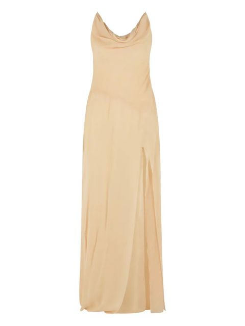 Blumarine cowl-neck maxi dress - Neutrals - zdjęcie produktu nr 1