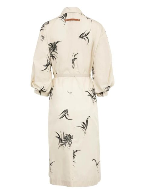 Moncler floral-print cotton dress - Neutrals - zdjęcie produktu nr 2