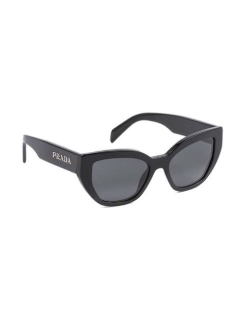 Prada Eyewear logo-print cat-eye sunglasses - Black