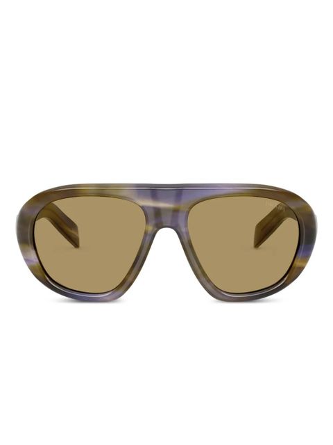 Prada Eyewear pilot-frame sunglasses - Green - zdjęcie produktu nr 1
