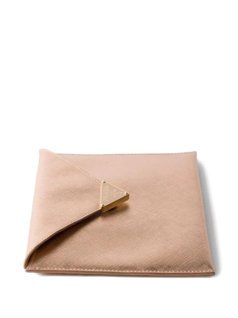 Prada leather envelope clutch bag - Pink