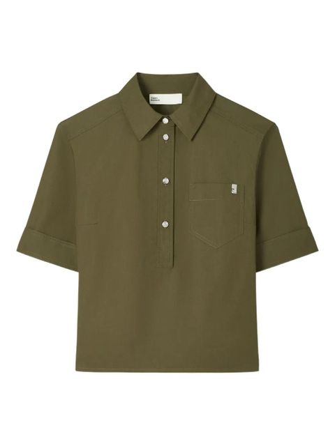 Tory Burch pocket-detail short-sleeve shirt - Green - zdjęcie produktu nr 1