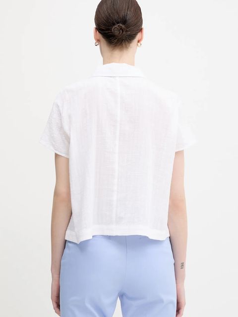 United Colors of Benetton bluzka damska kolor biały gładka 5ONVDQ0BQ - zdjęcie produktu nr 2