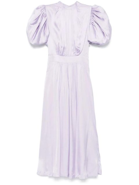 ROTATE BIRGER CHRISTENSEN satin puff midi dress - Purple - zdjęcie produktu nr 1