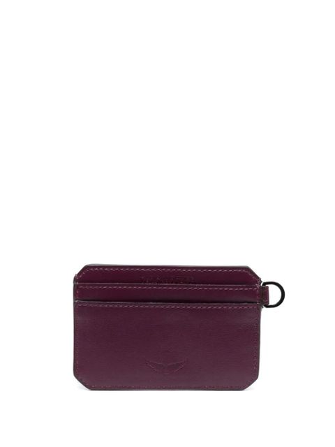 Zadig&Voltaire Le Cecilia leather card holder - Purple