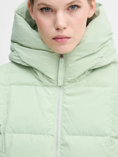 United Colors of Benetton kurtka puchowa kolor zielony zimowa oversize 22T6DN086