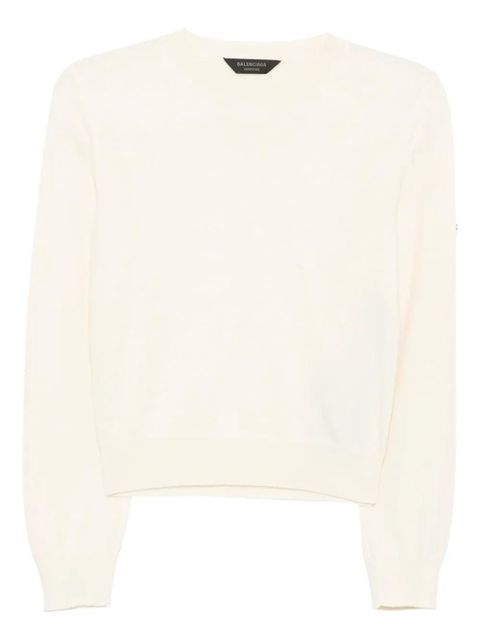 Balenciaga round-neck top - Neutrals - zdjęcie produktu nr 1