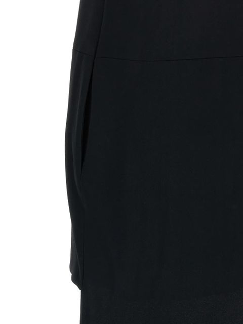TOM FORD crystal asymmetrical-trawl dress - Black