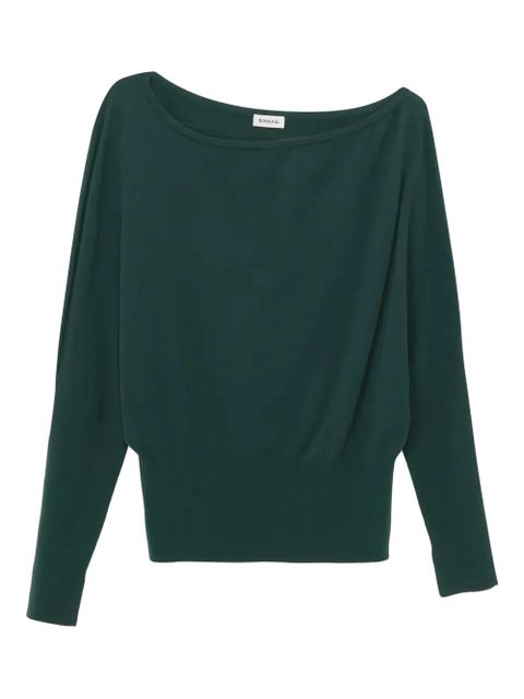 Simkhai Lavina draped-shoulder sweater - Green - zdjęcie produktu nr 1