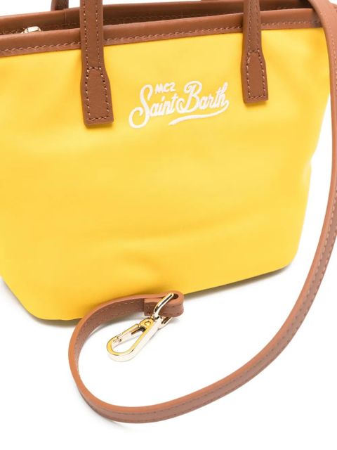 MC2 Saint Barth mini City logo tote bag - Yellow