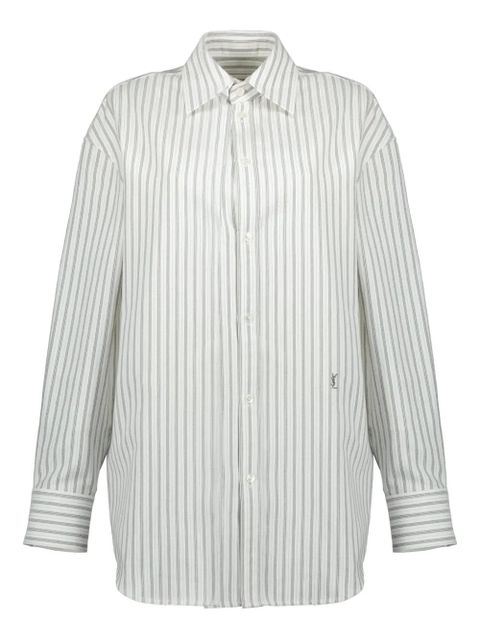 Saint Laurent striped cotton shirt - Grey - zdjęcie produktu nr 1