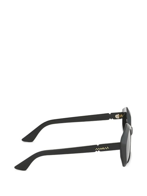 Marni Eluvi hexagonal sunglasses - Black