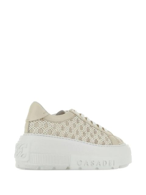 Casadei Nexus woven sneakers - Neutrals