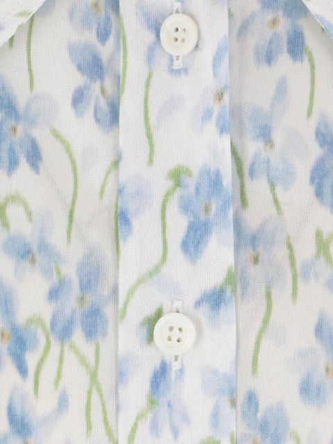 LOEWE floral-print shirt - White