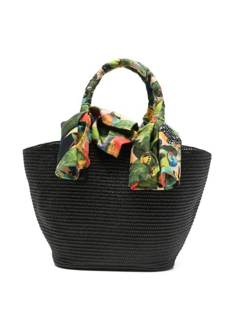 FARM Rio printed handle tote bag - Black - zdjęcie produktu nr 1