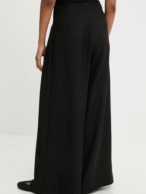 Answear.LAB spodnie damskie kolor czarny szerokie high waist