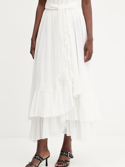 Bardot spódnica kolor biały midi rozkloszowana 60042SB - zdjęcie produktu nr 1