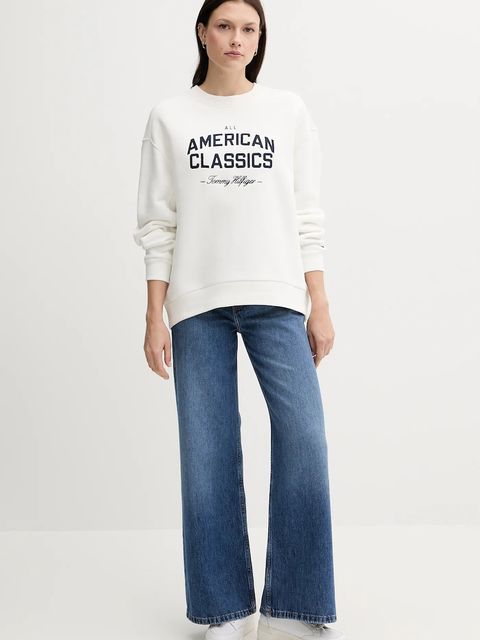 Tommy Hilfiger bluza damska kolor biały z aplikacją WW0WW45752