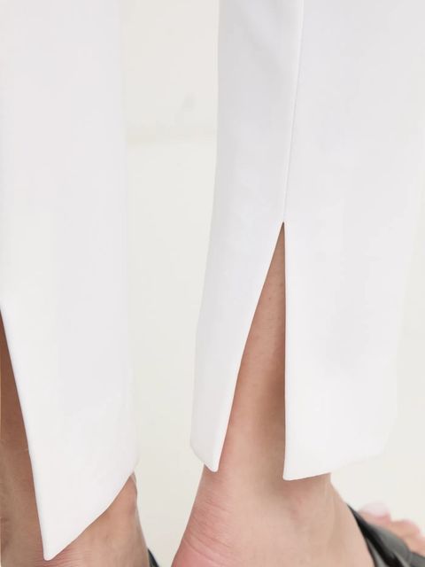 Joseph Ribkoff spodnie damskie kolor beżowy proste medium waist 143105