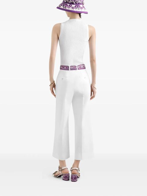 Dolce & Gabbana ribbed top - White