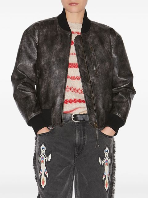 MARANT ÉTOILE Crisley bomber jacket - Black