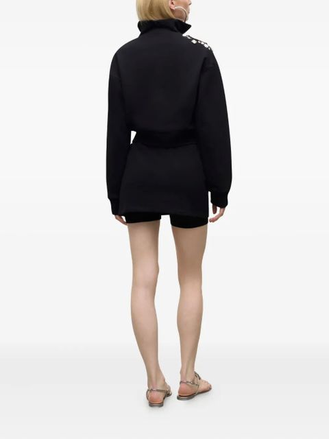 AREA crystal cut-out mini skort - Black - zdjęcie produktu nr 2