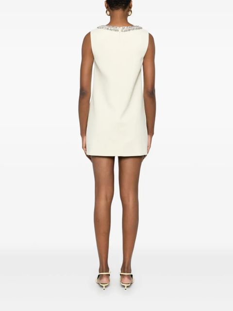 Self-Portrait crepe bow-detail mini dress - Yellow - zdjęcie produktu nr 2