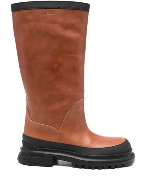 Missoni leather platform boots - Brown - zdjęcie produktu nr 1