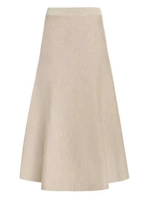 Gabriela Hearst Freddie midi skirt - Neutrals - zdjęcie produktu nr 1