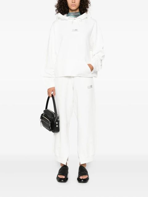 MM6 Maison Margiela number-print track pants - White