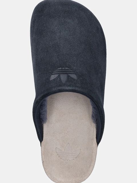 adidas Originals klapki zamszowe Adimule damskie kolor niebieski JP8729