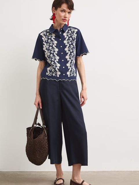 Medicine spodnie culottes damskie z lyocellu - zdjęcie produktu nr 2