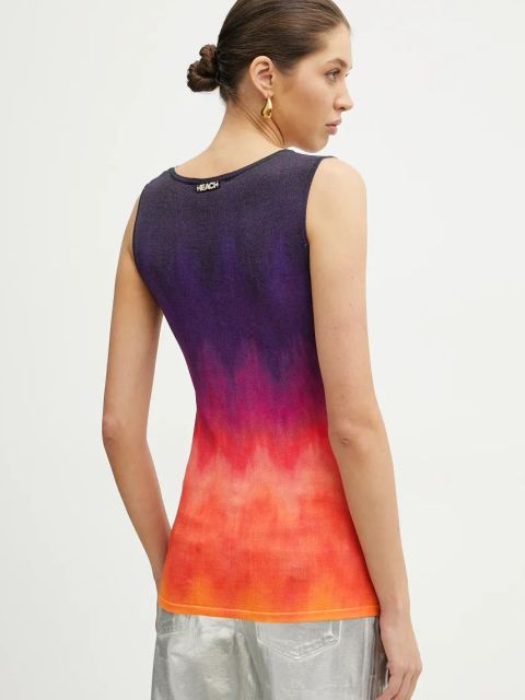 Silvian Heach top OTRIM kolor fioletowy CVP25042TO