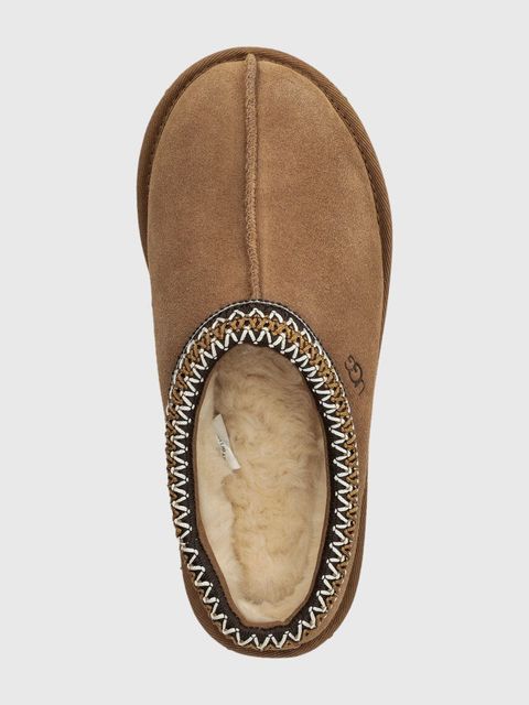 UGG kapcie zamszowe W TASMAN kolor brązowy 5955 CHE
